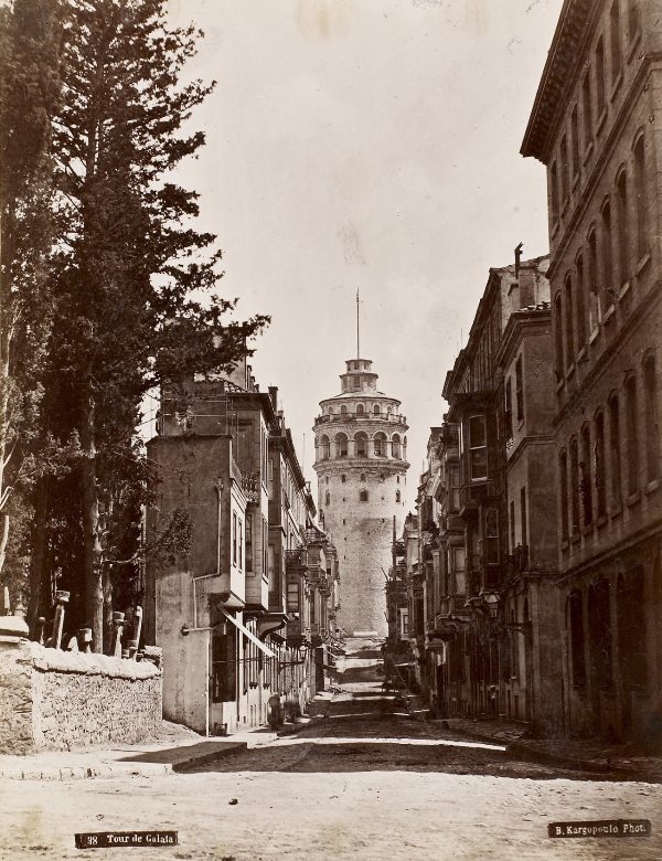 galata kulesi basile kargopoulo fotografi 1875