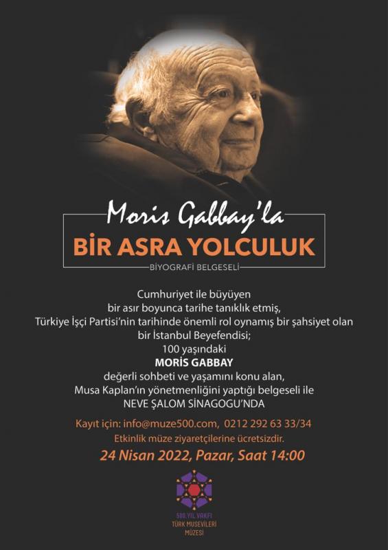 Moris Gabbay İle Söyleşi ve Film Gösterimi - 2022