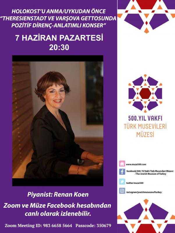 Renan Koen'den Holokost'u Anma Konseri - 2021